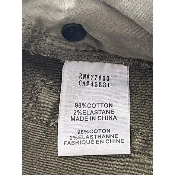 Free People x SANDRINE ROSE Women's Sz 24 Army Green Skinny Jeans NWT - Picture 8 of 12